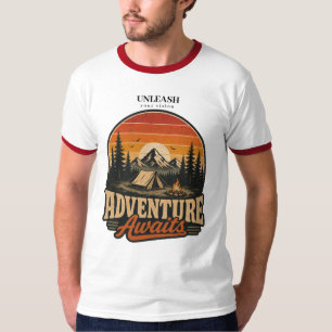 Abenteuer warten Outdoor-Natur-Shirt T-Shirt