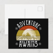 Abenteuer warten postkarte (Vorne/Hinten)