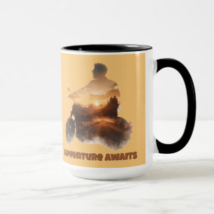 "Abenteuer warten" Tasse