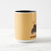 "Abenteuer warten" Tasse (Zentrum)