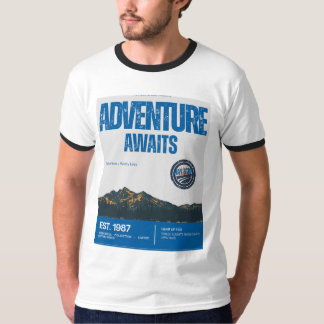 Abenteuer warten Vintage Berg T-Shirt | Retro