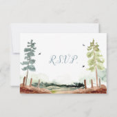 Abenteuer wartet auf Antwortkarten RSVP Karte (Rückseite)