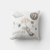 Abenteuer wartet auf das sonnige Kissen am Throw (Vorderseite)