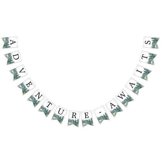 Abenteuer wartet auf die rustikalen Berge Wimpelkette (Alle)