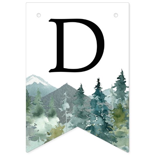 Abenteuer wartet auf die rustikalen Berge Wimpelkette (Zweite Fahne)