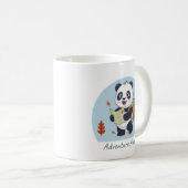Abenteuer wartet auf Panda Kaffeetasse (VorderseiteRechts)