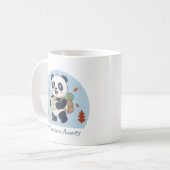 Abenteuer wartet auf Panda Kaffeetasse (Vorderseite Links)