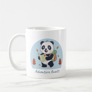 Abenteuer wartet auf Panda Kaffeetasse