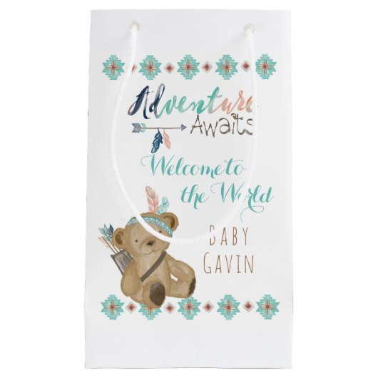 Abenteuer wartet Bärenbeutel Kleine Geschenktüte (Vorderseite)