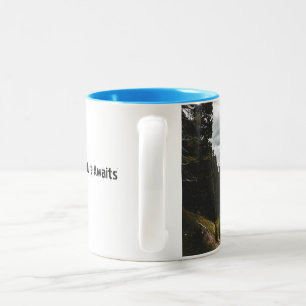 Abenteuer wartet Berg-Kaffeetasse   Majestätisch N Zweifarbige Tasse