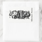 Abenteuer wartet Buchzeichen-Aufkleber für Schiffe Rechteckiger Aufkleber (Tasche)