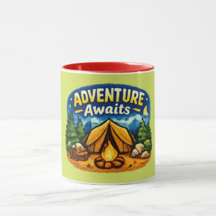Abenteuer wartet Camping-Mug Tasse