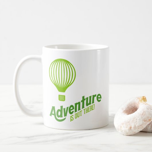 Abenteuer wartet da draußen 2 kaffeetasse (Mit Donut)