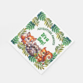 Abenteuer wartet Es ist eine Baby-Dusche Serviette (Ecke)