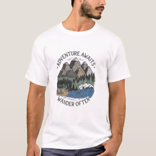 Abenteuer wartet: Häufig wandern T-Shirt