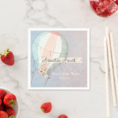 Abenteuer wartet Heißluftballon Serviette (Beispiel)