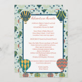 Abenteuer wartet Heißluftballondusche auf Distanz Einladung (Vorne/Hinten)