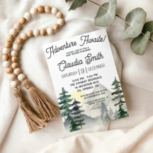 Abenteuer wartet! Mountain & Forest Baby Dusche