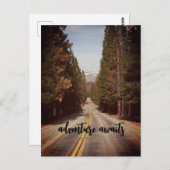 Abenteuer wartet Post Card Postkarte (Vorne/Hinten)