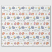 Abenteuer wartet Reisebroschüre Geschenkpapier (Flach)