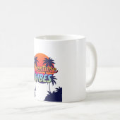 Abenteuer wartet Retro Sunset Tasse (VorderseiteRechts)