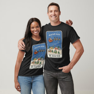Abenteuer wartet Schlittenfahrt Weihnachtsmann Wei T-Shirt