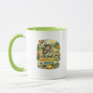 Abenteuer wartet Süße Camping-Kaffeetasse Tasse