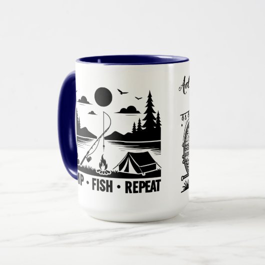 Abenteuer wartet! tasse (Vorderseite Links)