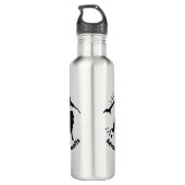 Abenteuer wartet Wandern Cavalier Stainless Steel Edelstahlflasche (Rückseite)