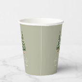 Abenteuer wartet! Winter Pine Trees Baby Dusche Pappbecher (Rechts)