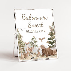 Abenteuer wartet Woodland Tiere Babies sind süß Poster