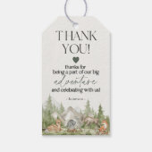 Abenteuer "Woodland Animals" wartet auf Tag Geschenkanhänger (Rückseite)