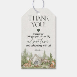 Abenteuer "Woodland Animals" wartet auf Tag Geschenkanhänger