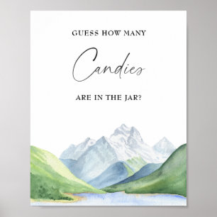 Abenteuer Zeit! Rate mal, wie viele Bonbons Poster