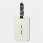 Abenteuer-Zitat der Alice im Wunderland-W/Flamingo Gepäckanhänger (Rückseite vertikal)