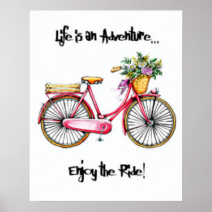 Abenteuer-Zitat Poster