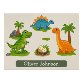 Abenteuer zurück in die Schule beginnt hier Dinosa Poster
