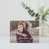 ABENTEUERBEGINN | Save the Date Postkarte (Stehend Vorderseite)