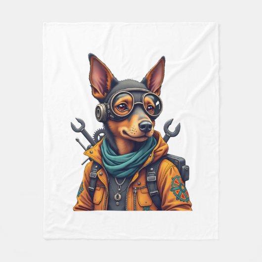 Abenteuerhund fleecedecke (Vorderseite)