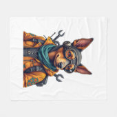 Abenteuerhund fleecedecke (Vorderseite (Horizontal))