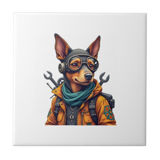 Abenteuerhund fliese (Vorderseite)