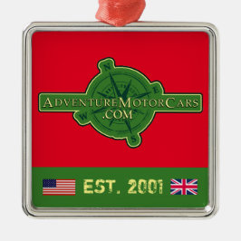 ABENTEUERKRAFTWAGEN ORNAMENT AUS METALL