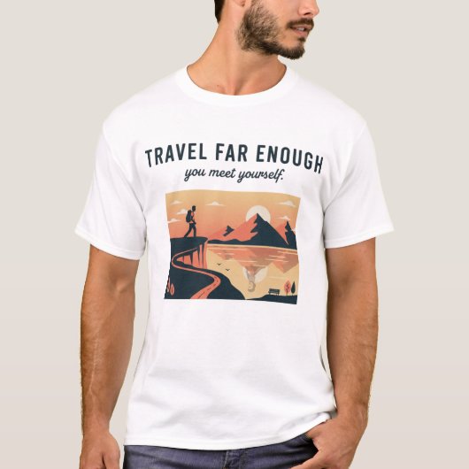 Abenteuerlandschaft-Illustration T-Shirt (Vorderseite)