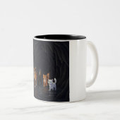Abenteuerliche Cat Cave Kaffeemaschine Tasse (VorderseiteRechts)