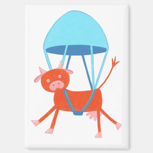 Abenteuerliche Kuh Magnet