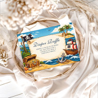 Abenteuerliche Piratenschiff-Diaper-Raffle
