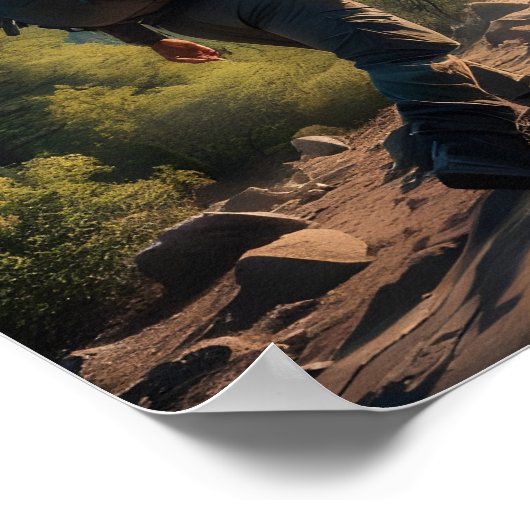 Abenteuerliche Wanderung Poster (Ecke)