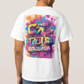 "Abenteuerlicher Weihnachtsmann - Weihnachtsgeist T-Shirt (Rückseite)