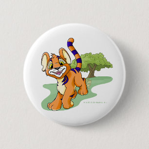Abenteuerliches orange Kougra auf Geheimnis-Insel Button