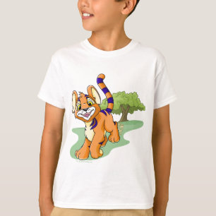 Abenteuerliches orange Kougra auf Geheimnis-Insel T-Shirt